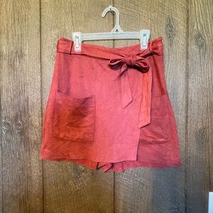 HYFVE Red Women's Skort with Tie Waist